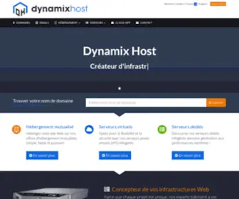 Dynamixhost.com(Hébergement Web) Screenshot
