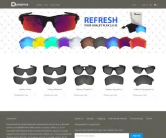 Dynamixlenses.com(Advanced After Market Replacement Lenses for Oakley Sunglasses) Screenshot