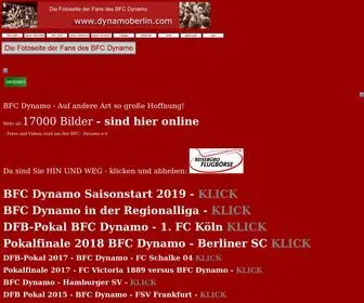 Dynamoberlin.com(Die Fotoseite der Fans des BFC Dynamo) Screenshot