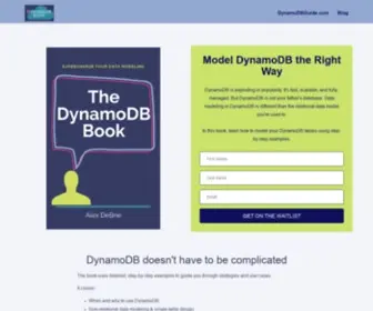 Dynamodbbook.com(Learn how to model data in Amazon's DynamoDB) Screenshot
