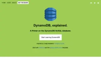 Dynamodbguide.com(DynamoDB, explained) Screenshot