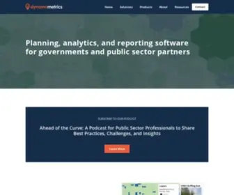 Dynamometrics.com(Analytics, Planning, and Reporting Software for Local Government) Screenshot