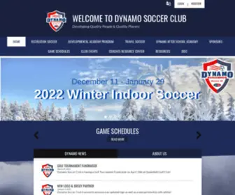 Dynamosc.com(Dynamo Soccer Club) Screenshot