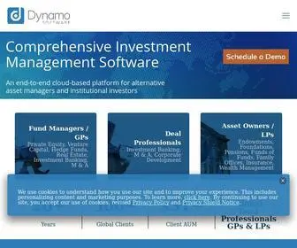 Dynamosoftware.com(Global provider of software for the alternative investments community) Screenshot
