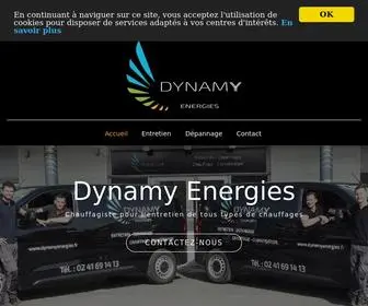 Dynamyenergies.fr(Chauffagiste) Screenshot