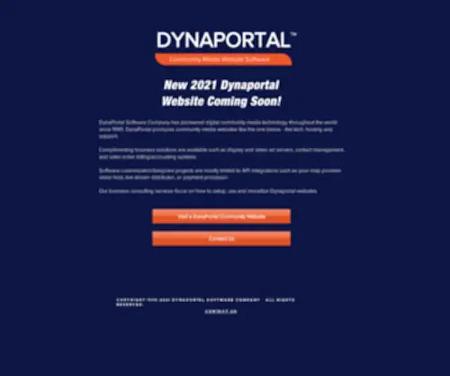 Dynaportal.com(Community Media Website Software) Screenshot