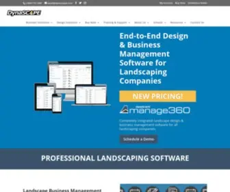 Dynascape.com(DynaScape Landscape Software) Screenshot