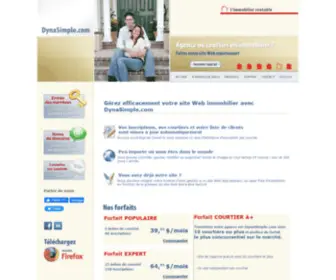 Dynasimple.com(Conception site web courtier immobilier et agences) Screenshot