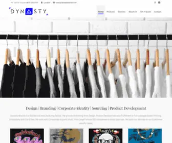 Dynastybrands.net(Apparel Design & Manufacturing for Brands & Influencers) Screenshot