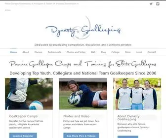 Dynastygoalkeeping.com(Dynasty Goalkeeping) Screenshot