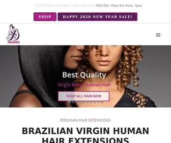 Dynastygoddess.com(Brazilian & Peruvian Human Hair Extensions) Screenshot