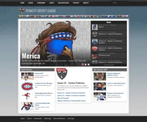 Dynastyhockey.com(Dynasty Hockey League) Screenshot