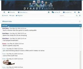 Dynastysports.net(Dynasty Sports) Screenshot