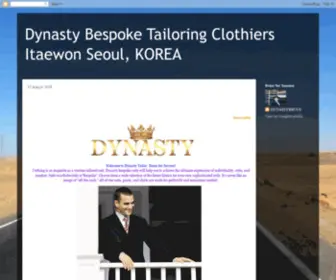 Dynastytailor.com(Dynasty Bespoke Tailoring Clothiers Itaewon Seoul) Screenshot