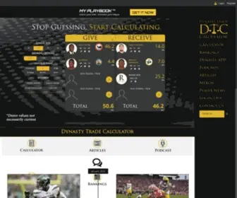 Dynastytradecalculator.com(Dynasty Trade Calculator) Screenshot