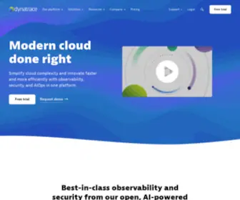 Dynatrace.com(Modern cloud done right) Screenshot