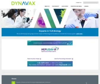 Dynavax.com(Dynavax Technologies) Screenshot