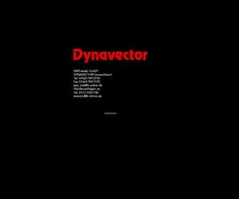 Dynavector-SYstems.de(Dynavector Deutschland) Screenshot