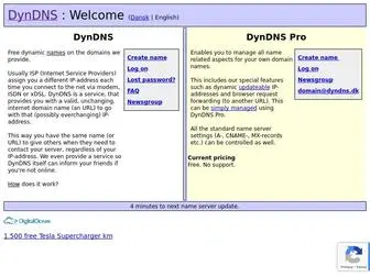 DYNDNS.dk(English)) Screenshot