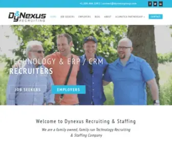 Dynexusgroup.com(ERP Recruiting) Screenshot