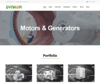 DYnkor.com(We are your electromechanical equipment supplier) Screenshot