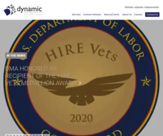 DYNMGT.com(Dynamic Management Associates (DMA) is a Service Disabled Veteran Owned Small Business (SDVOSB)) Screenshot