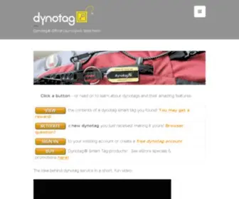Dynotag.com(Dynotag®) Screenshot