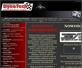 Dynotech.pl(DynoTech PERFORMANCE PARTS) Screenshot