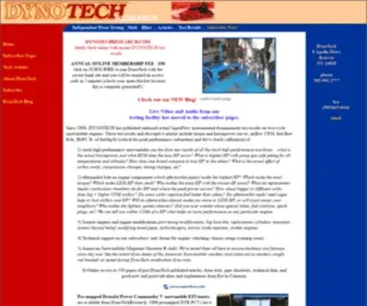 Dynotechresearch.com(DynoTech Research) Screenshot