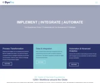 DYNpro.com(Home) Screenshot