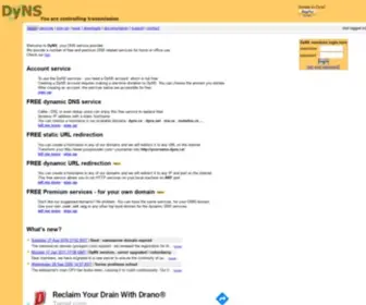 DYNS.cx(DyNS main page) Screenshot