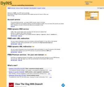 DYNS.net(Dynamic DNS) Screenshot