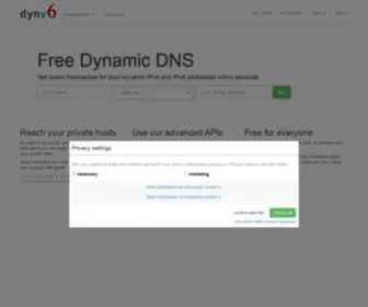 DYNV6.com(Free dynamic dns for ipv6) Screenshot