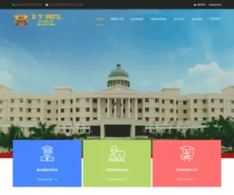 Dypatilarch.com(Dr D Y Patil School Of Architecture) Screenshot