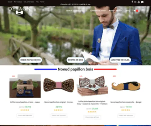 Dysagn.com(Noeud papillon bois et accessoires original) Screenshot