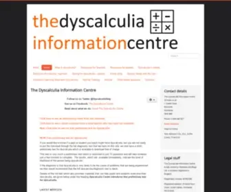 DYscalculia.me.uk(The Dyscalculia Information Centre) Screenshot