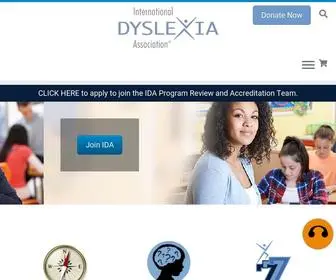 DYslexiaida.org(International Dyslexia Association) Screenshot