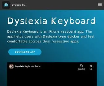 DYslexiakeyboard.com(Dyslexia Pal) Screenshot