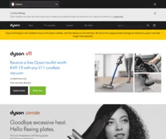 Dyson.ie(Vacuum Cleaners) Screenshot