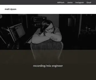 Dysonsound.com(Matt dyson) Screenshot