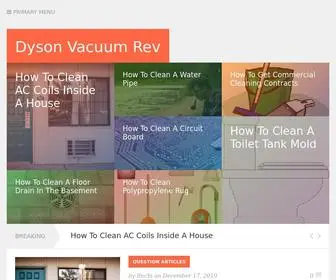 Dysonvacuumrev.com(Dyson Vacuum Rev) Screenshot