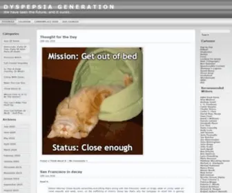 DYspepsiageneration.com(DYSPEPSIA GENERATION) Screenshot