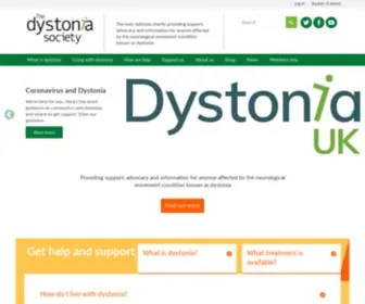 DYstonia.org.uk(The Dystonia Society) Screenshot