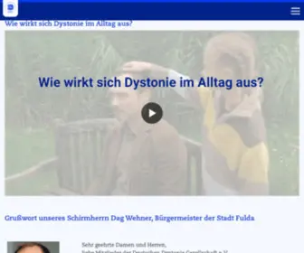 DYstonie.de(Deutsche Dystonie Gesellschaft e.V) Screenshot