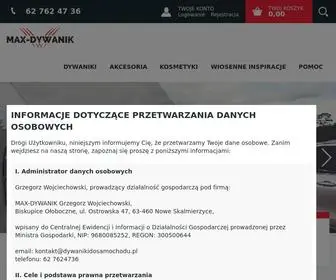Dywanikidosamochodu.pl(Gumowe dywaniki samochodowe) Screenshot