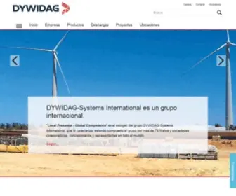 Dywidag-Sistemas.com(Sistemas geotécnicos y de postesado) Screenshot