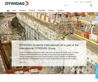 Dywidag.co.uk(A Leading Geotechnical Supplier to the Civil Engineering Market) Screenshot