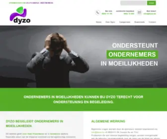 Dyzo.be(Ondersteunt ondernemers in moeilijkheden) Screenshot