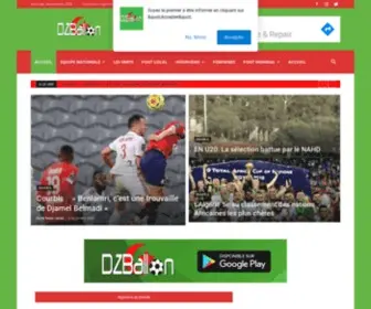 Dzballon.com(L'actualité du football algérien en général) Screenshot