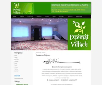 Dzemat-Villach.at(Islamska zajednica Bosnjaka u Austriji. Dobro Dosli na oficijelnu webstranicu. Dzemat) Screenshot